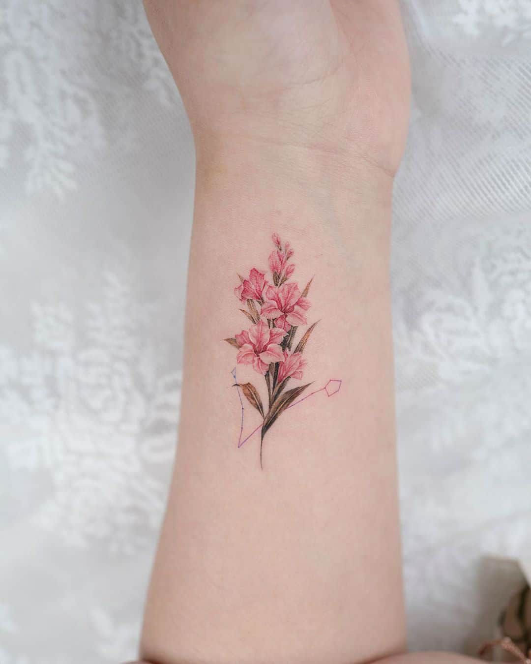 Tattoo of Gladiolus Flowers: Meaning and Inspiration