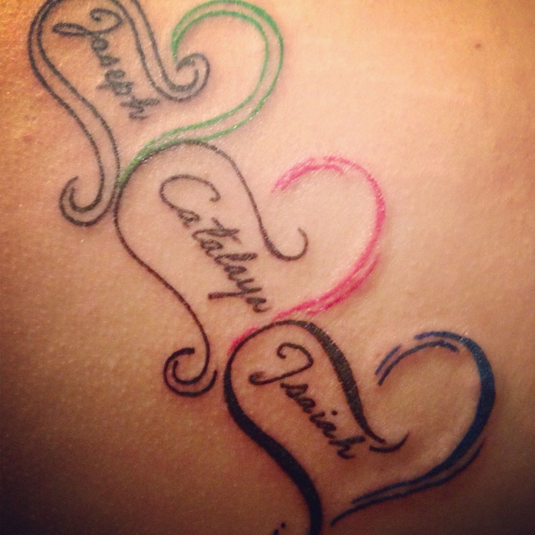 Tattoo Of My Girls Names Name Tattoos For Moms Heart Tattoos With