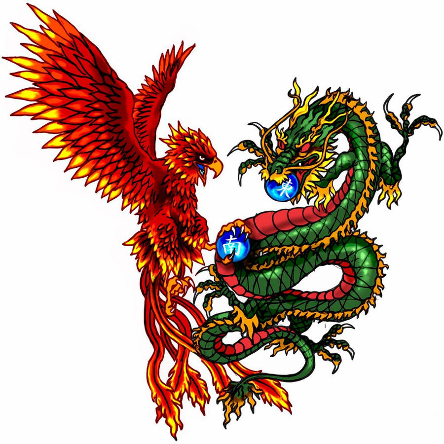 5 Stunning Tattoo Ideas: Phoenix and Dragon Fusion