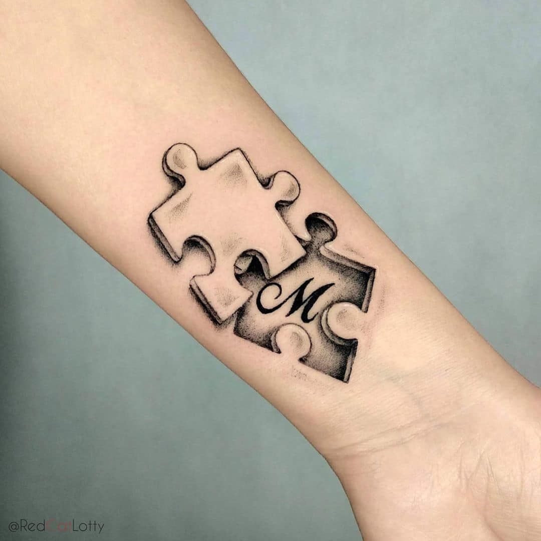 Tattoo Puzzle Puzzle Tattoo Designs 3D Puzzle Piece Tattoo On Chest Tattoo Awesomeness