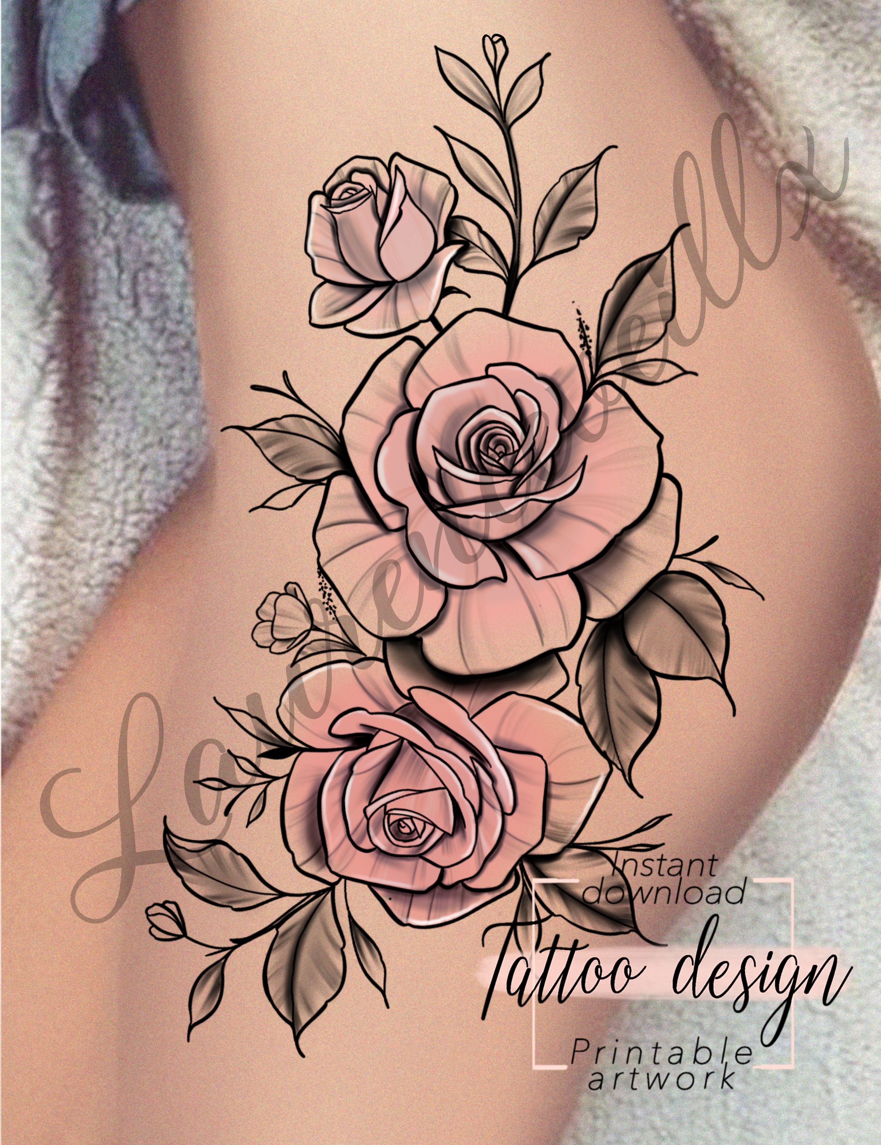 Tattoo Rose Hip Thigh Piece Ribs 70 Super Ideas Tattoo Rose Tattoo