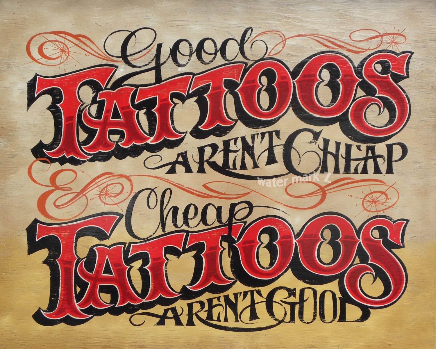 Tattoo Shop Policy Print Tattoo Artist Gift Good Tattoos Etsy