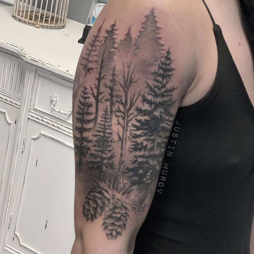 Tattoo Trees on Arm: Nature-Inspired Body Art