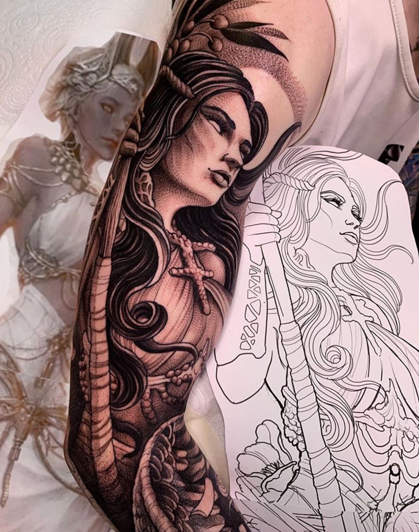 Tattoos of Goddess Athena: Divine Ink Inspiration