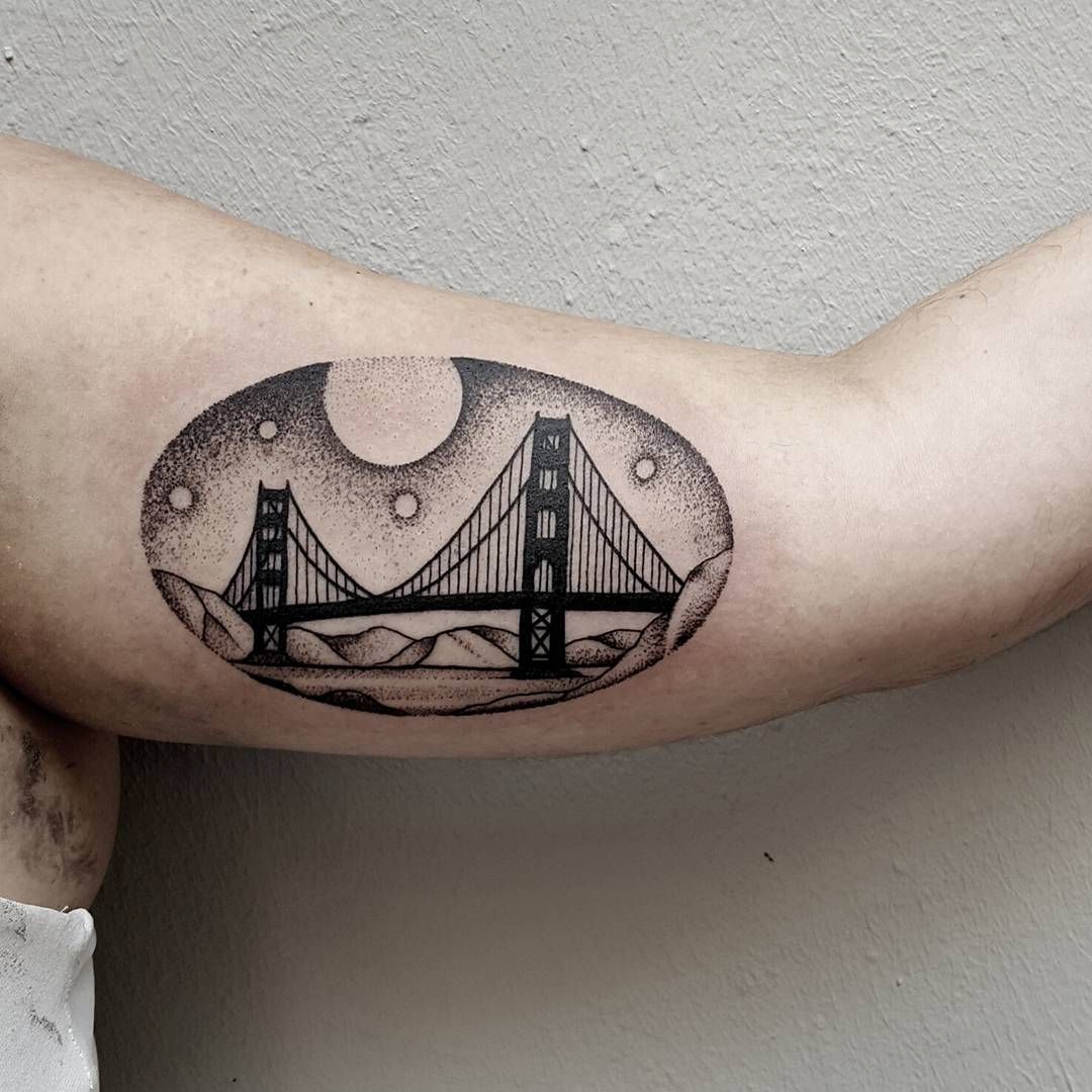 7 Must-See Golden Gate Bridge Tattoo Designs