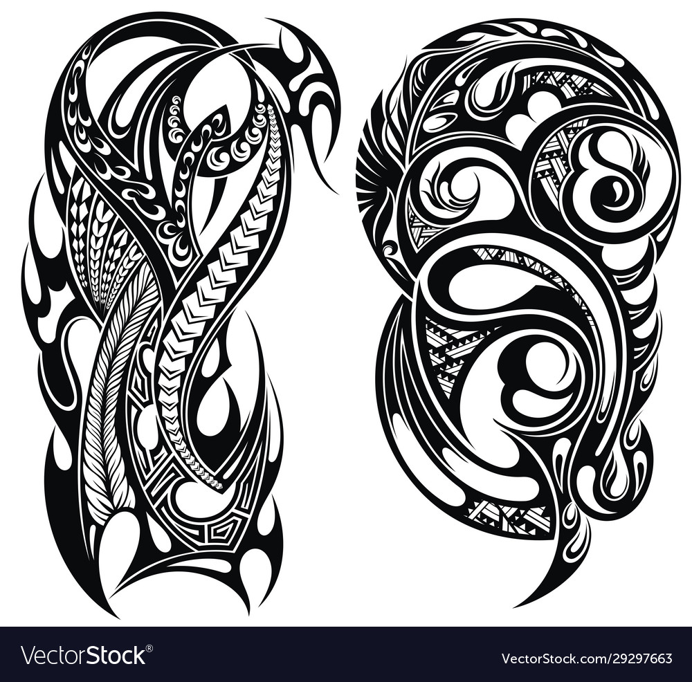 Tattoos Set Royalty Free Vector Image Vectorstock