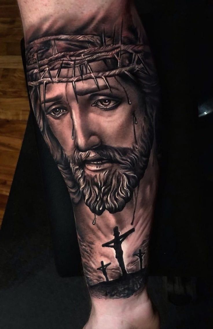 Tatuajes De Jesucristo En La Pierna