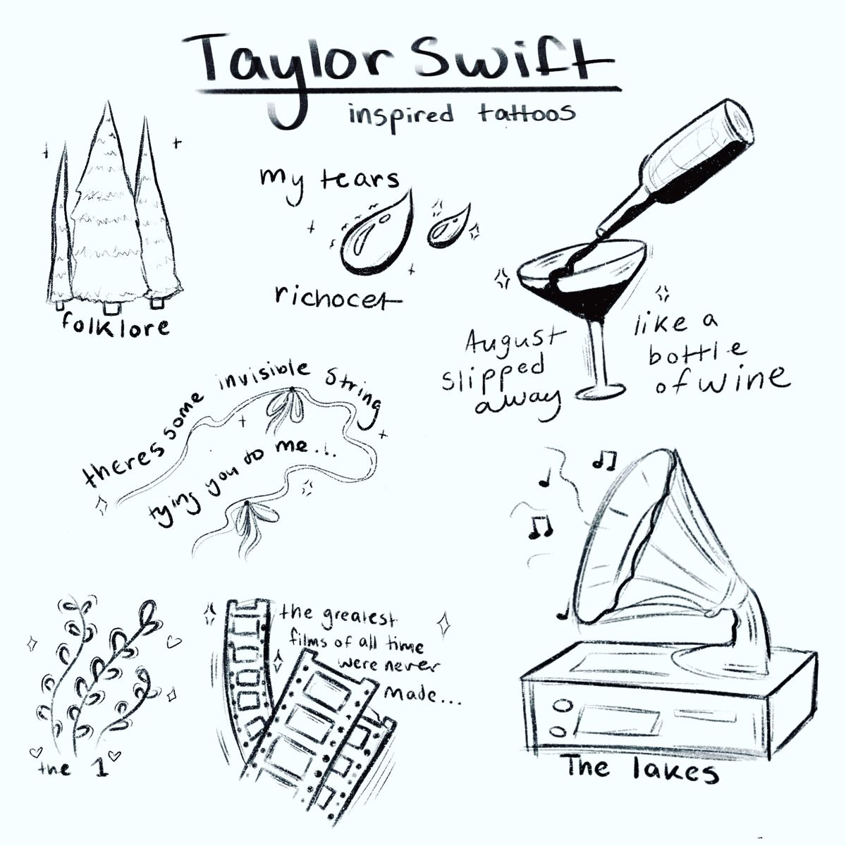 Taylor Swift Tattoo Ideas Midnights Printable Computer Tools