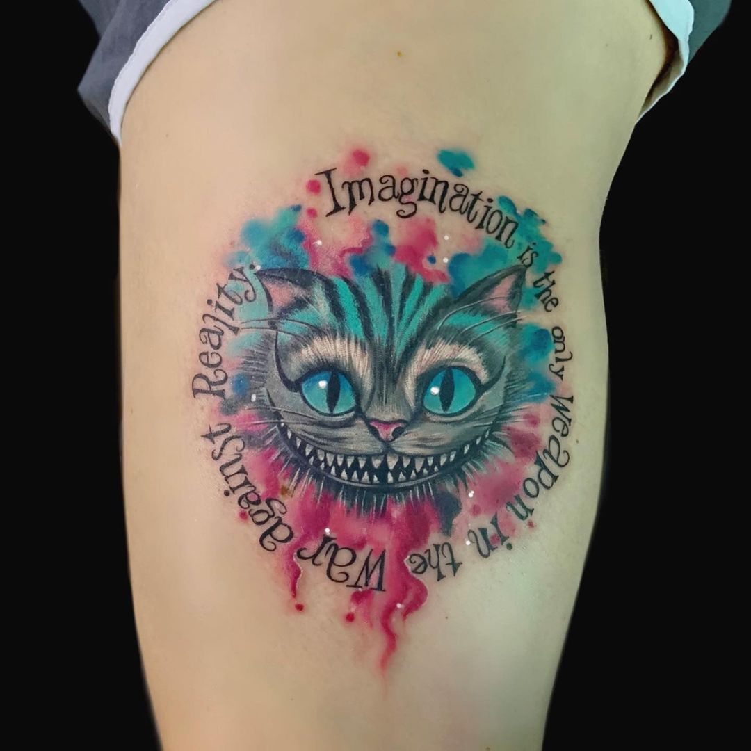 The 10 Best Cheshire Cat Tattoos Out There Today