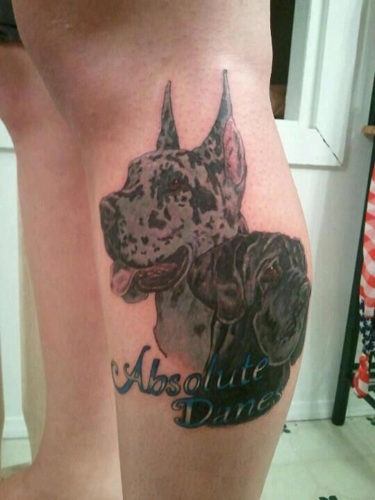 The 15 Coolest Great Dane Tattoo Designs In The World