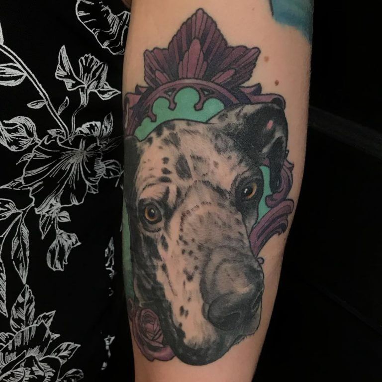 The 22 Lovely Great Dane Tattoo Ideas The Dogman