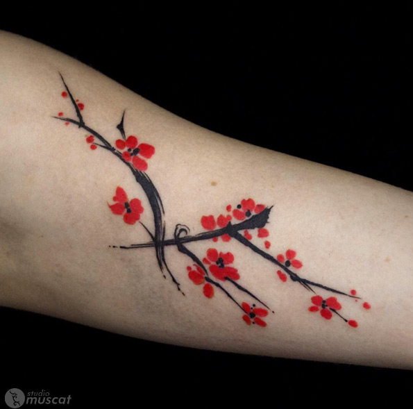 The 50 Best Cherry Blossom Tattoos Ever Inked Blossom Tattoo Cherry