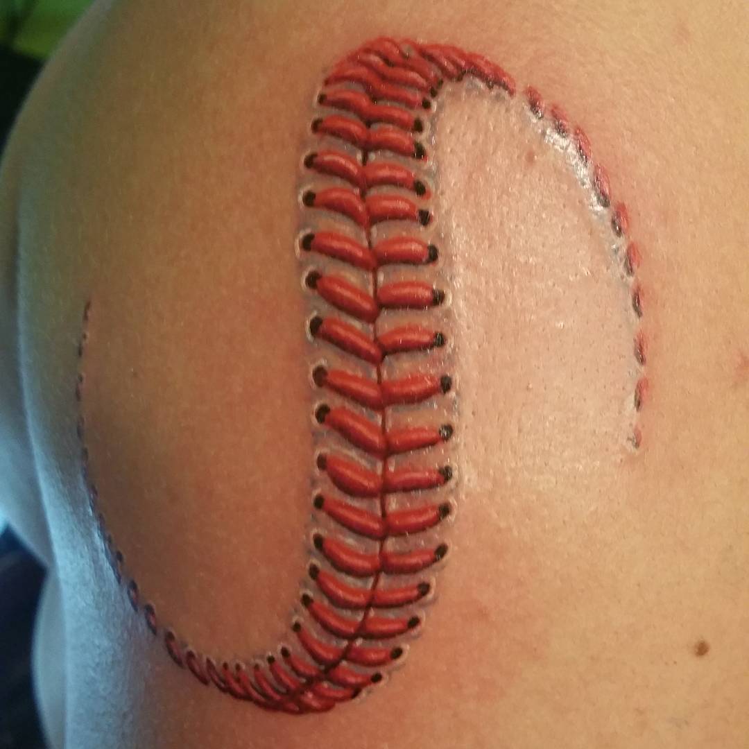 The Best Baseball Stitch Tattoo Ideas You Ll Love 2023 Hair Colar