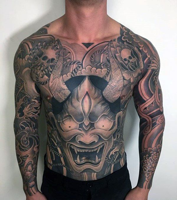 The Best Hannya Demon Mask Japanese Tattoo Best Tattoo Ideas Gallery