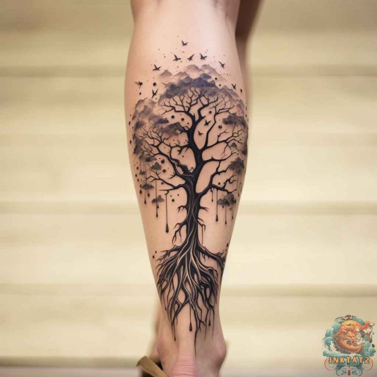 The Fascinating World Of Tree Leg Tattoos 50 Designs Inktat2 Com In