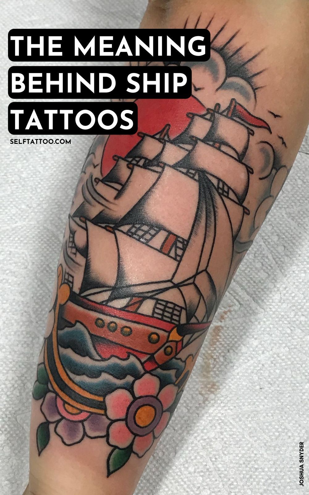 The Meaning Behind Traditional Ship Tattoos Nautical Tattoo Sleeve