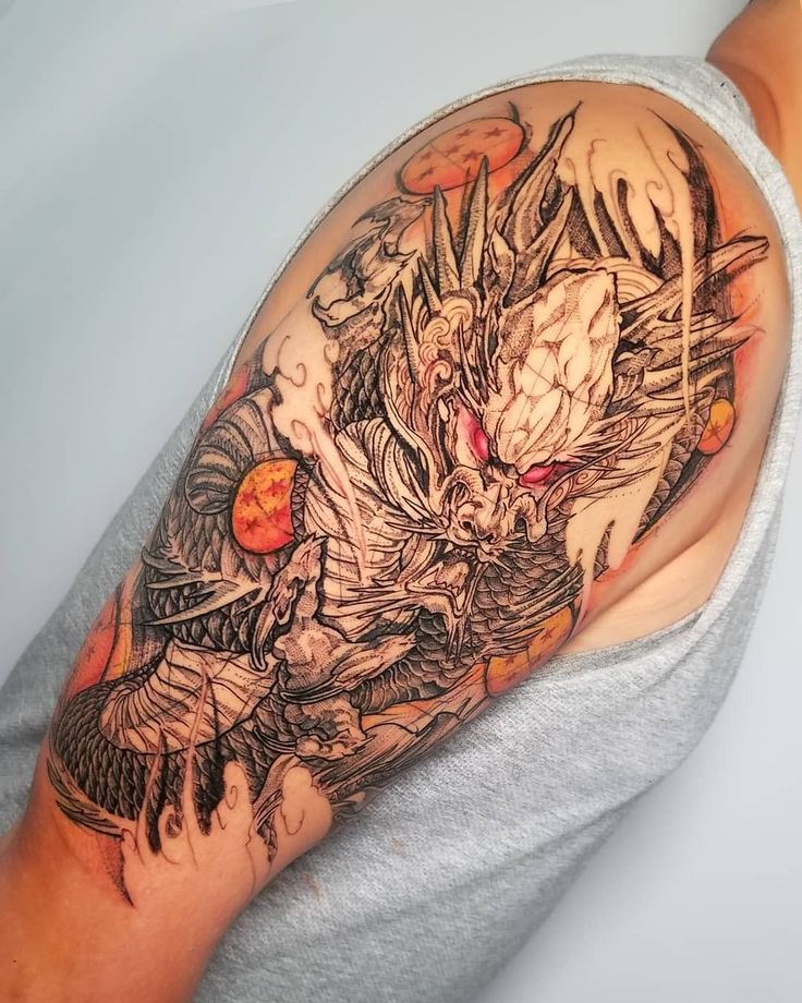 The Top 39 Shenron Tattoo Ideas 2021 Inspiration Guide Cool