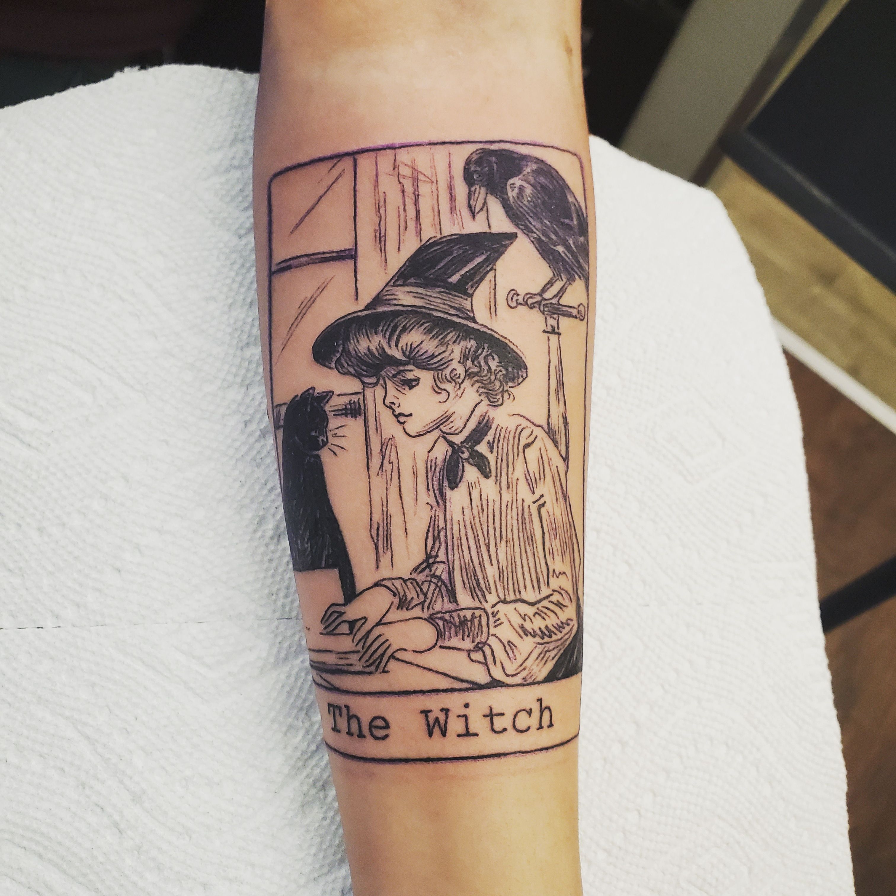 The Witch By Amber At Top Notch Tattoos In Elgin Il Tattoos Prison