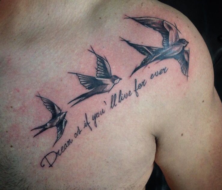 Three Birds Tattoo Three Birds Tattoo Tattoos Tattoo Quotes