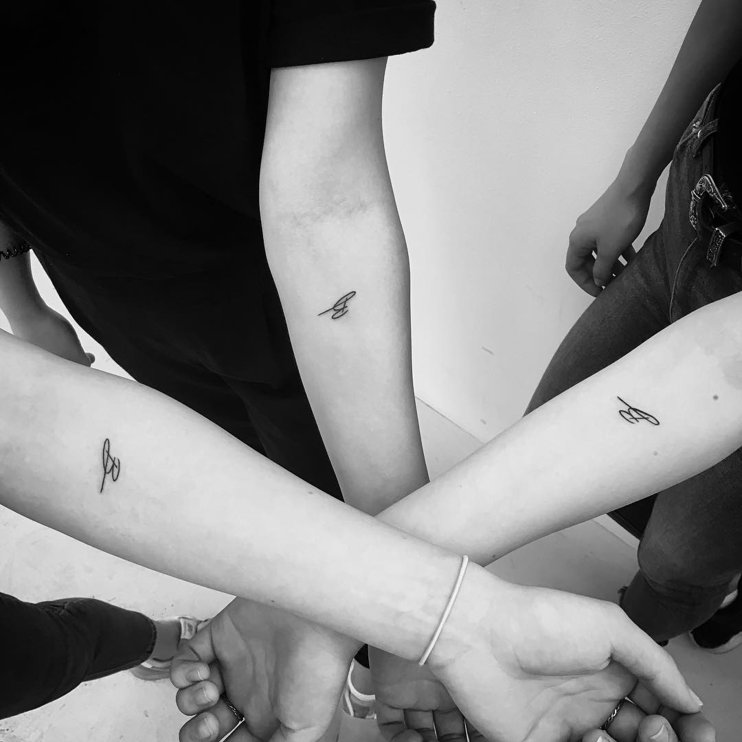 Three Friends Tattoo Ideas Photos