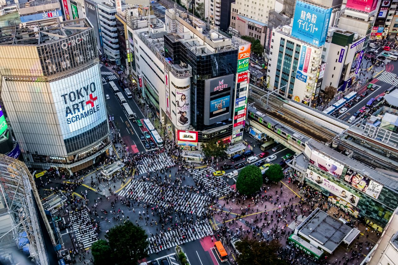 Tokyo S Shibuya Crossing Painted By Norman Rockwell Stable Diffusion