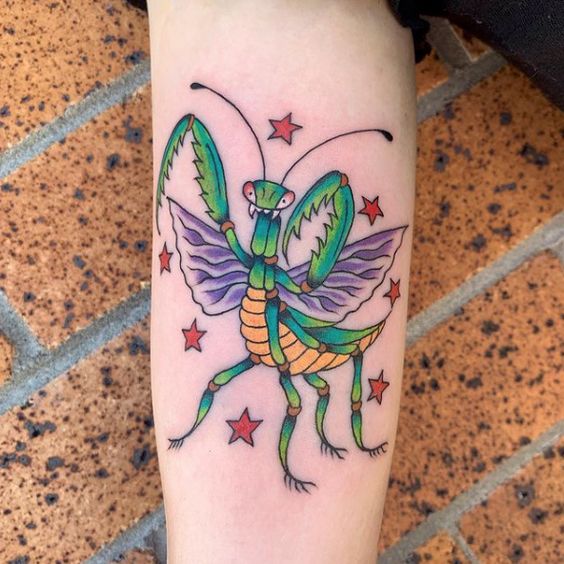 Top 10 Praying Mantis Tattoos Unleash Nature S Art