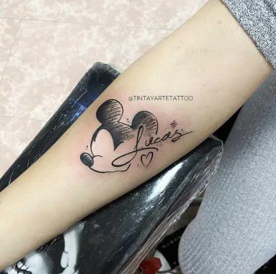 Top 14 Ideas Of Mickey Mouse Tattoo Designs Tattoo Twist Hidden