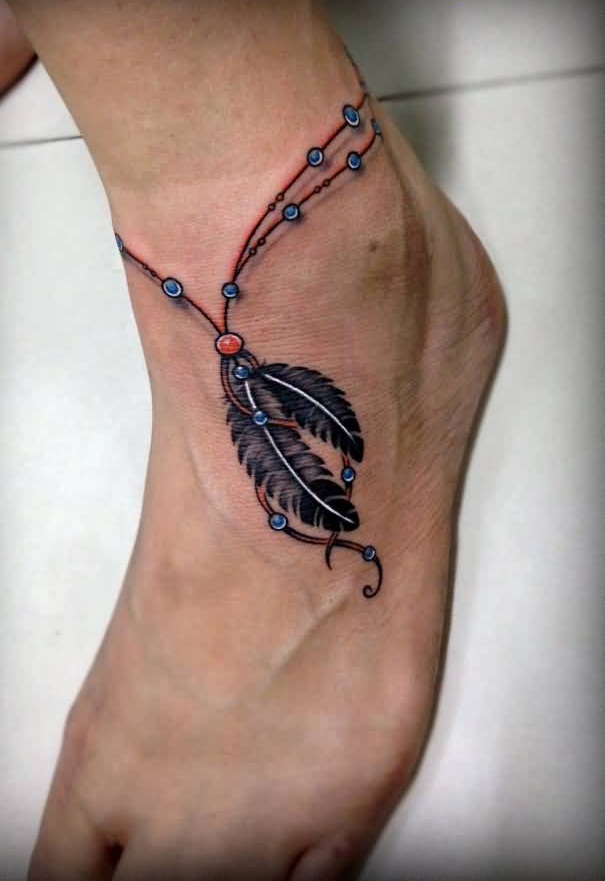 Top 154 Ankle Bracelet Tattoo With Cross Spcminer Com