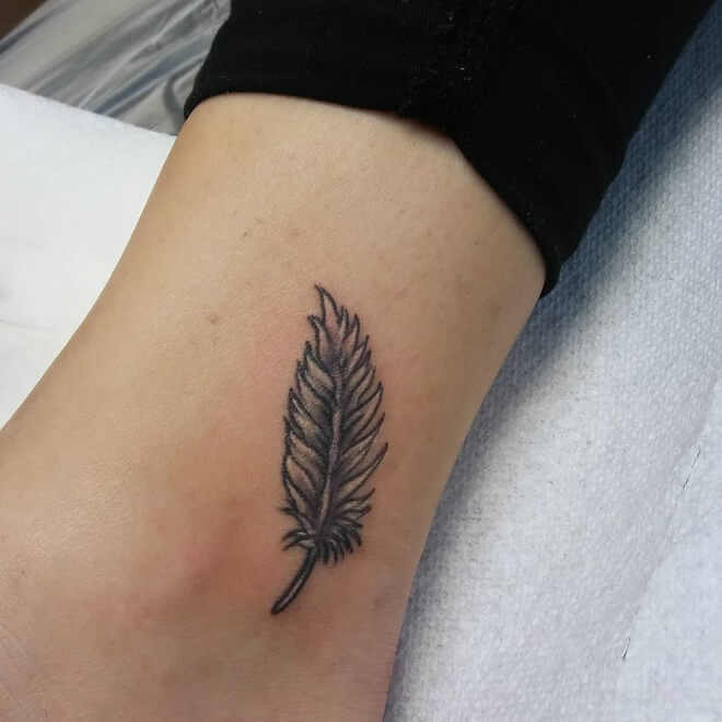 Top 30 White Feather Tattoos Stunning White Feather Tattoo Designs