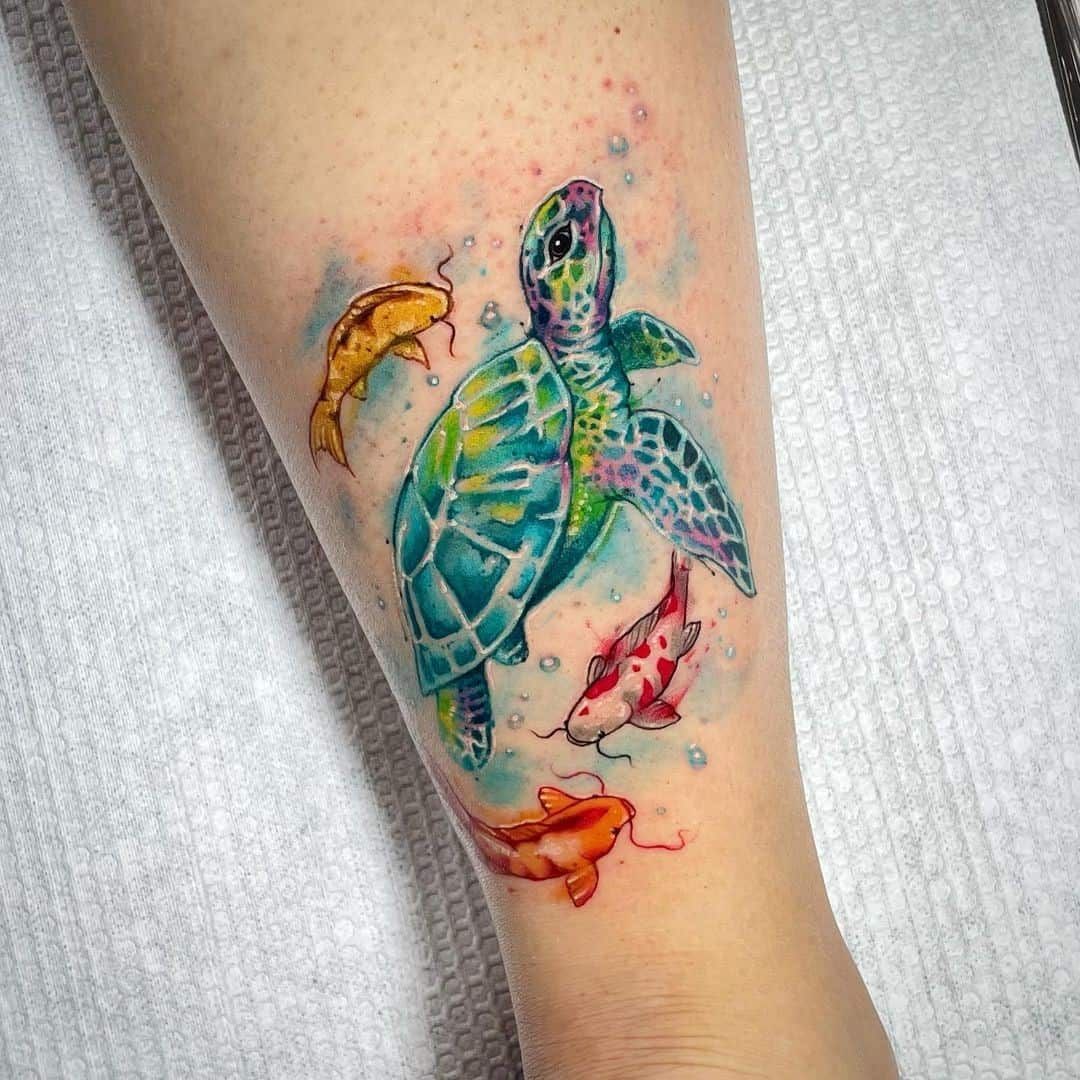 Top 40 Magnificent Sea Turtle Tattoo Design Ideas 2022 Updated