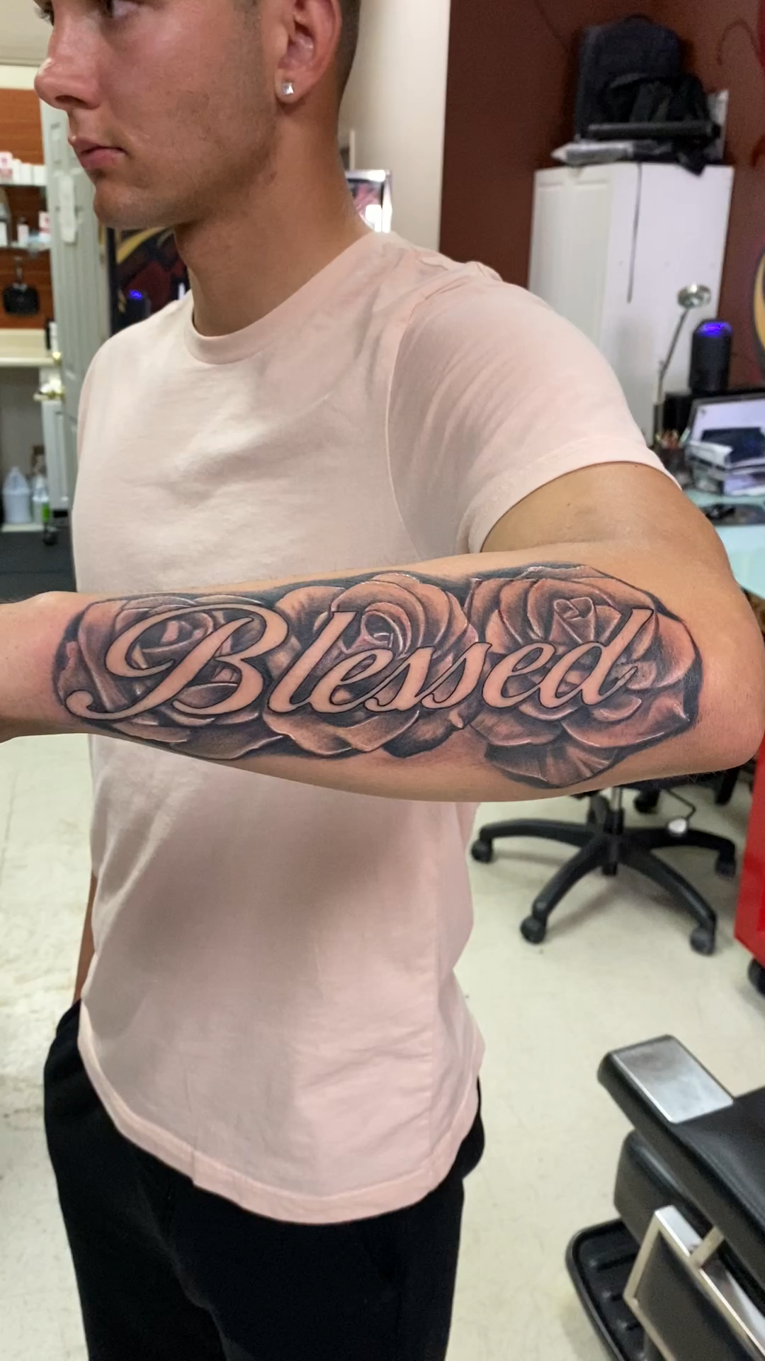 Top 61 Blessed Tattoo On Arm With Clouds In Cdgdbentre