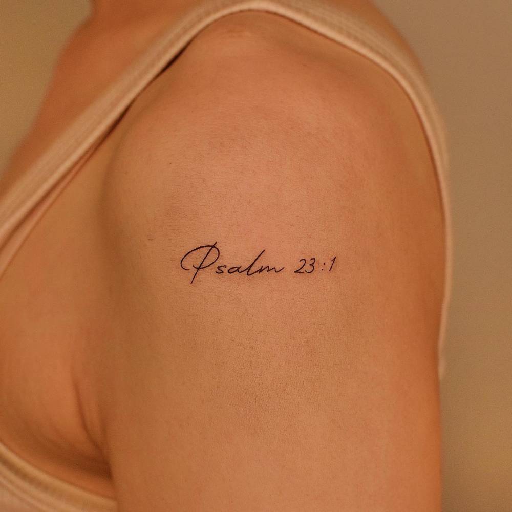 Top 65 23 Psalm Tattoo Design Super Hot In Eteachers