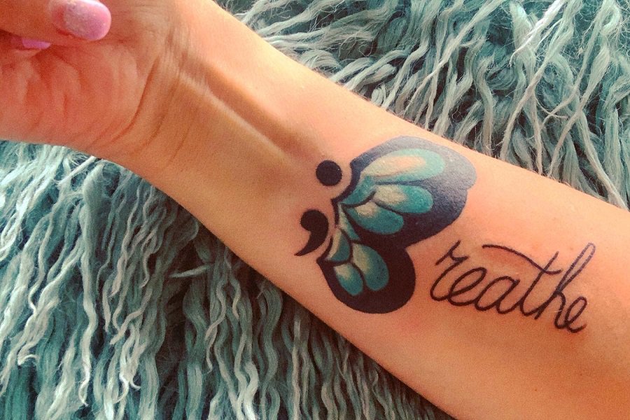 Top 65 Best Semicolon Butterfly Tattoo Ideas 2020 Inspiration Guide