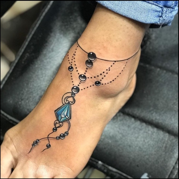 Top 71 Tattoo Ideas Ankle Bracelet Best In Coedo Com Vn