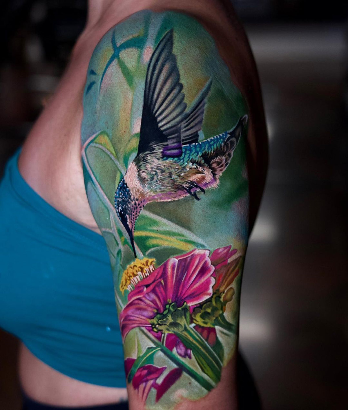 Top 74 Hummingbird And Tulip Tattoo Latest In Coedo Com Vn