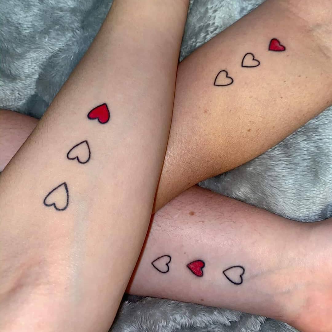 Top 87 Sibling Heart Tattoos Latest In Cdgdbentre