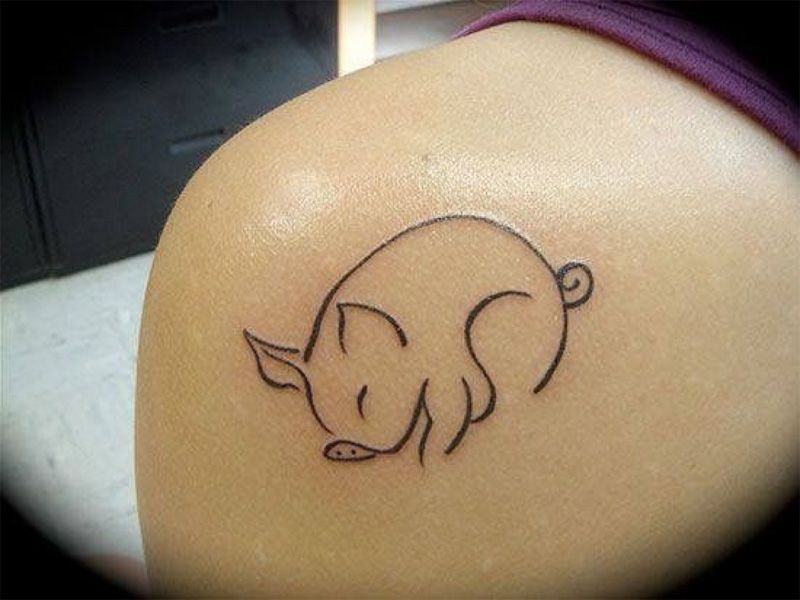 Top 9 Funny Rough Look Pig Tattoos With Images