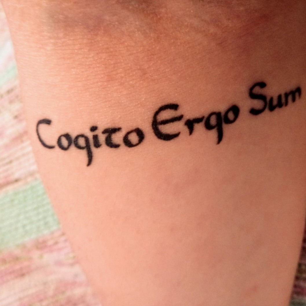 Top More Than 66 Cogito Ergo Sum Tattoo Thtantai2