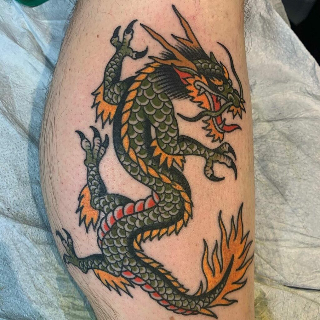 Top More Than 68 Neo Traditional Dragon Tattoo Best In Cdgdbentre