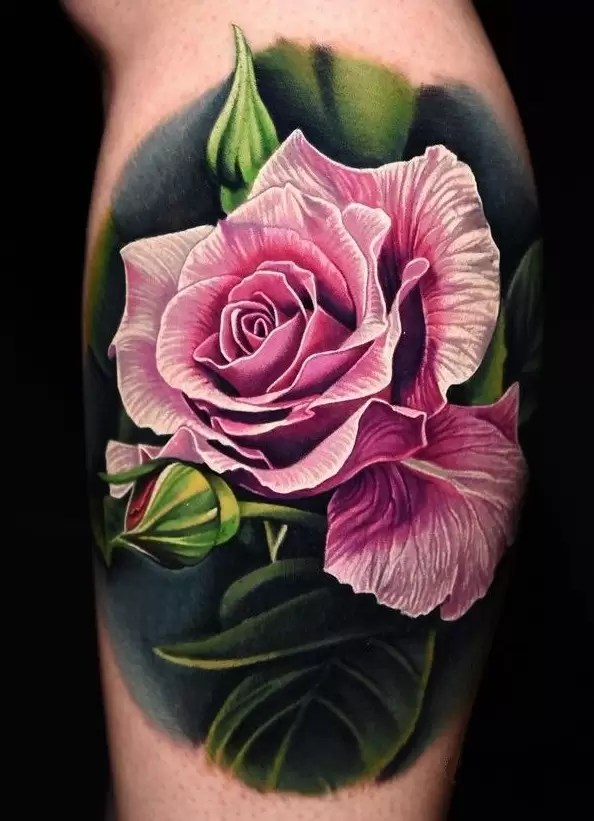 Top More Than 76 Rose Tattoo Coloring Best In Coedo Com Vn