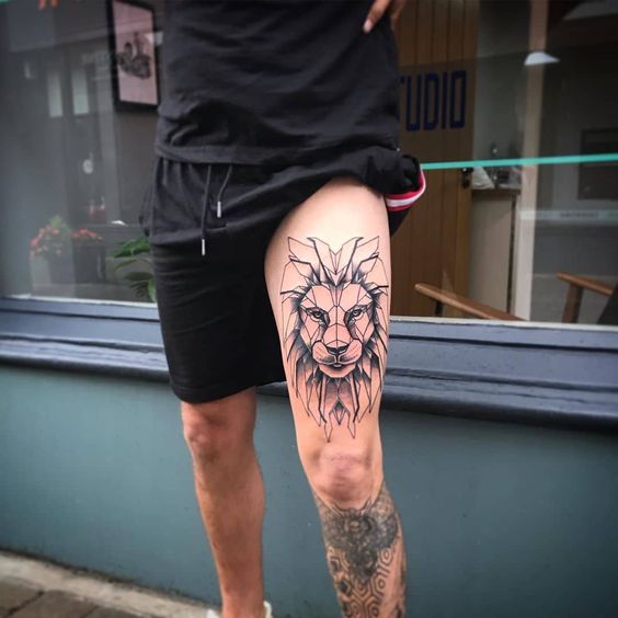 Top More Than 85 Tattoo Ideas For Mens Thigh Super Hot In Coedo Com Vn