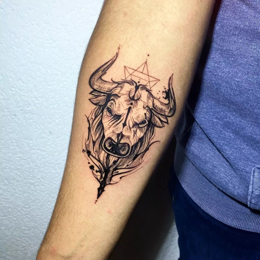 Top More Than 87 Bull Tattoo Small Best In Coedo Com Vn