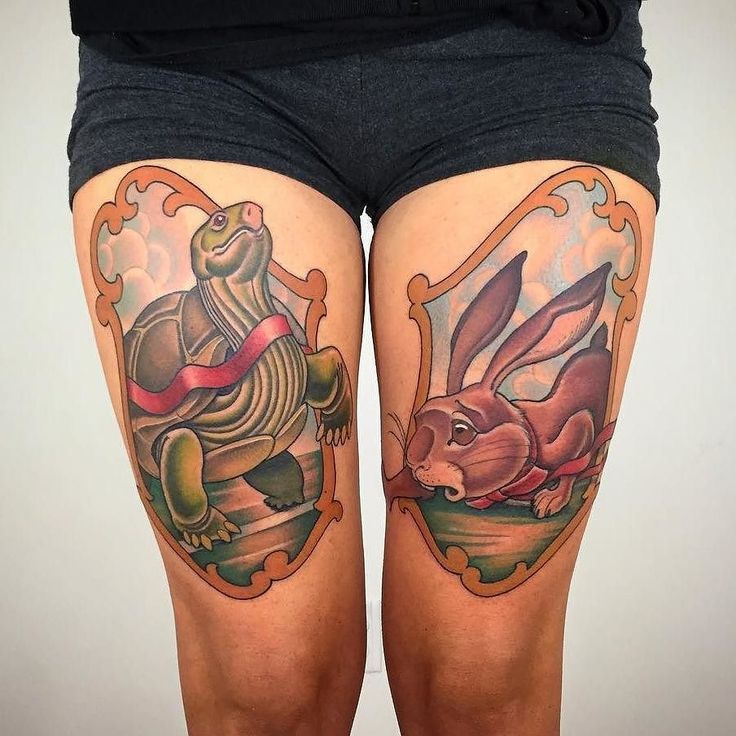 5 Stunning Tortoise and Hare Tattoo Designs You'll Love