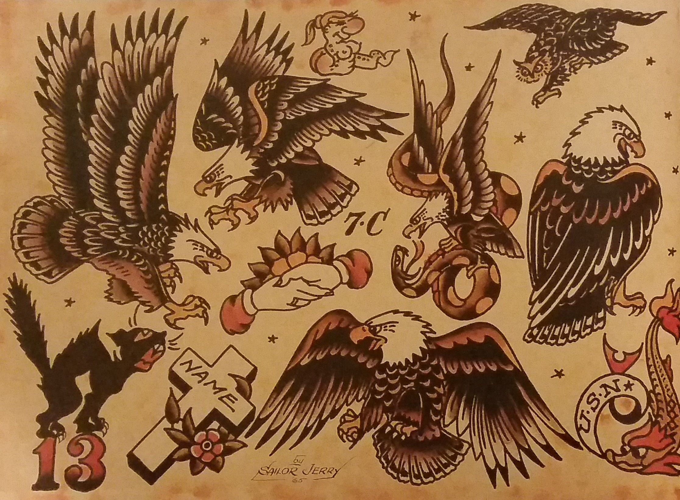 Traditional Eagle Sailor Jerry