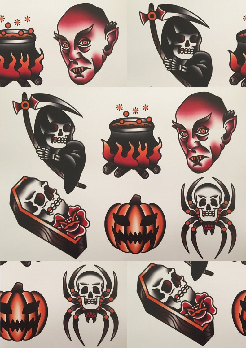 5 Classic Halloween Tattoos You Need to See