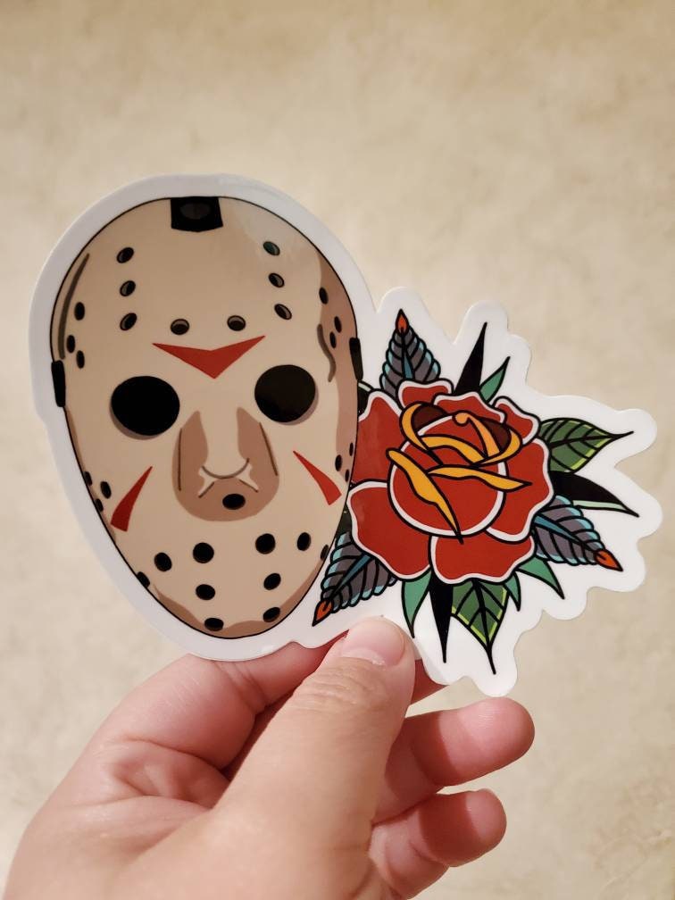 Traditional Jason Mask Tattoo