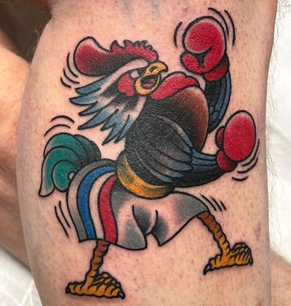 Traditional Rooster Tattoo Meaning