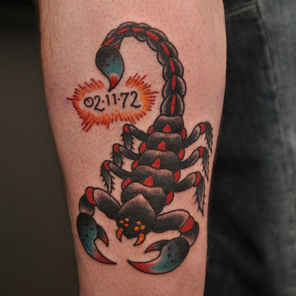 Traditional Scorpion Tattoos Cloak And Dagger Tattoo London