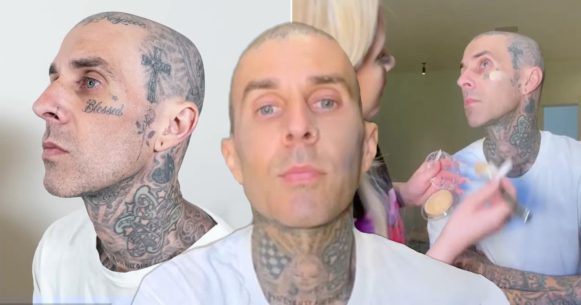 10 Surprising Photos of Travis Barker Without Tattoos