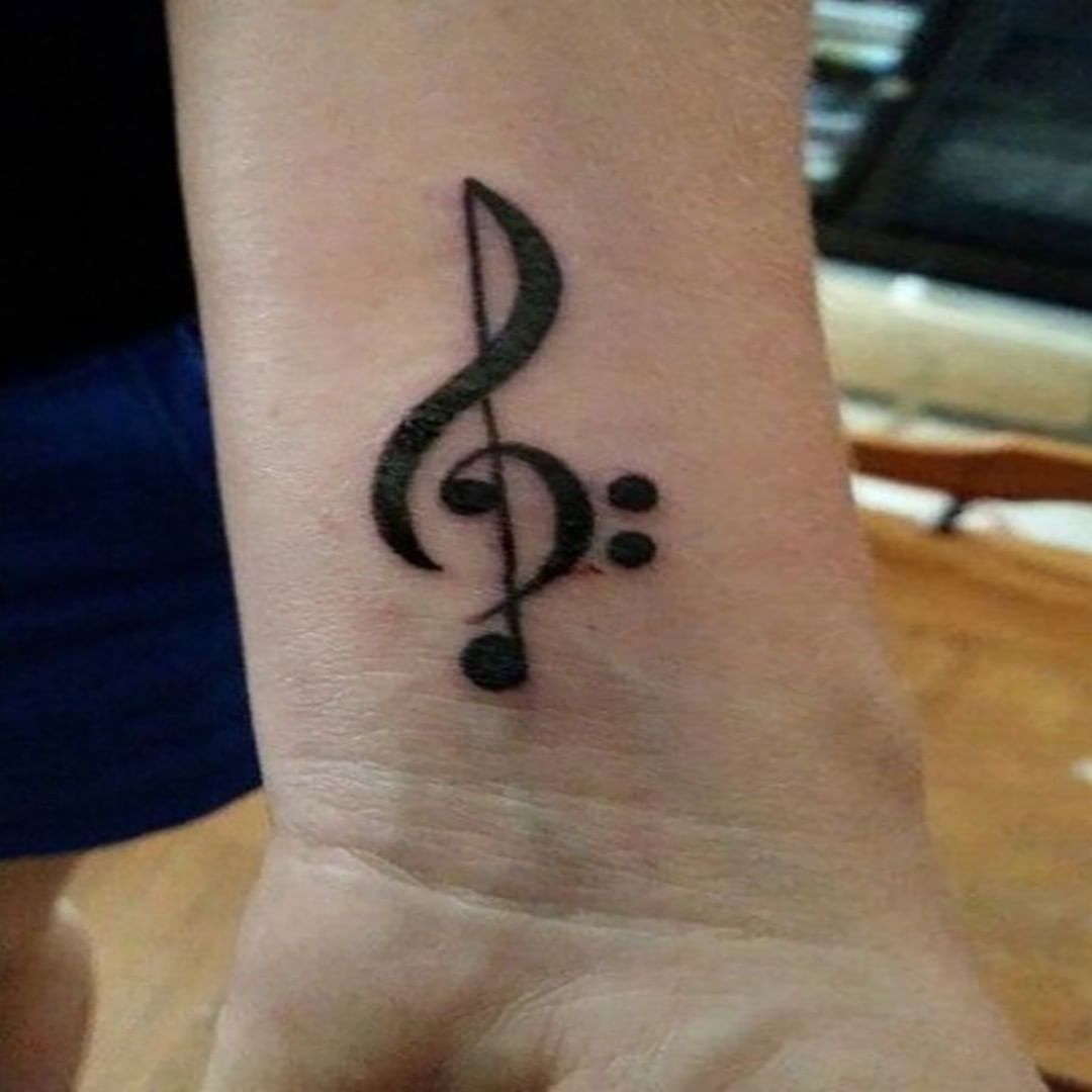 Treble Clef Tattoo Ideas